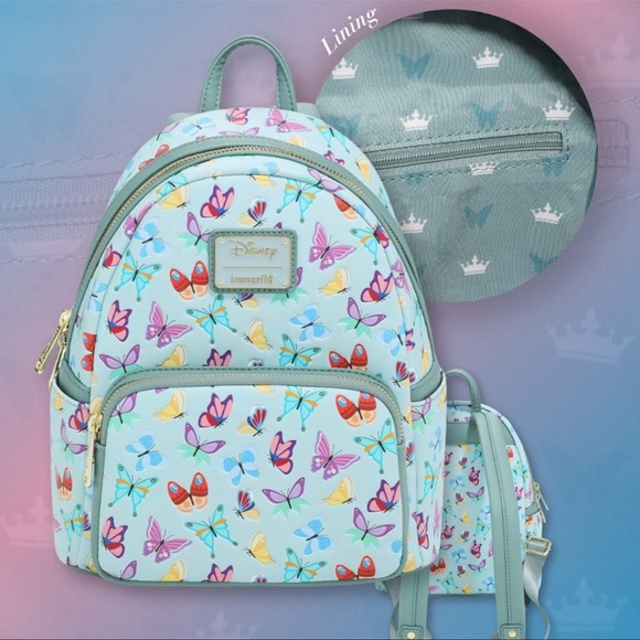 Loungefly Handbags - Loungefly Disney Princess Butterfly Mini Backpack - BoxLunch Exclusive